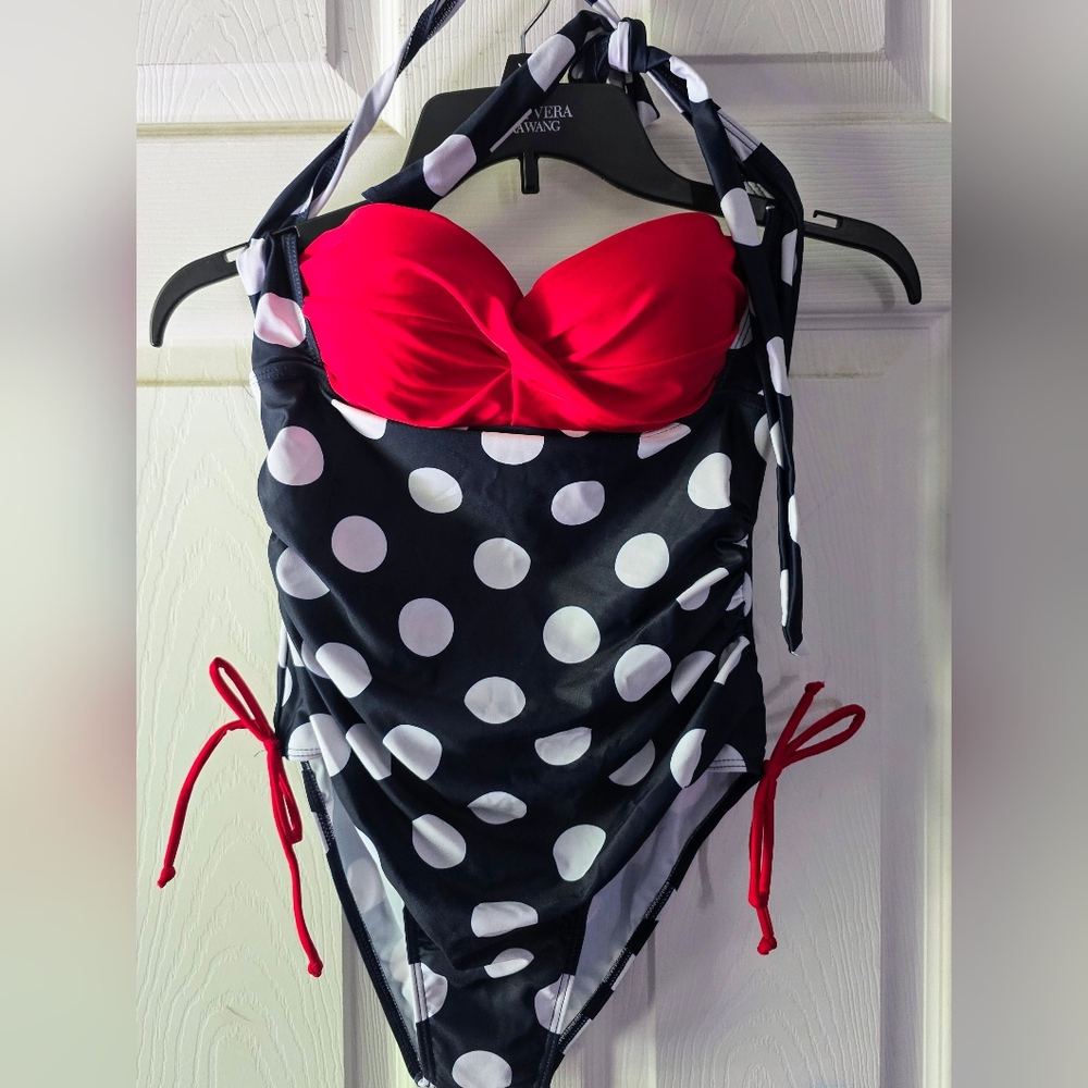 Vintage polka dot one piece